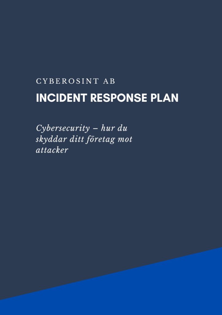 CyberOsint Incident Response Plan